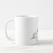 Atlanta Skyline – Cityscape Design コーヒーマグカップ (左)