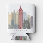 Atlanta skyline poster 缶クーラー (裏面)