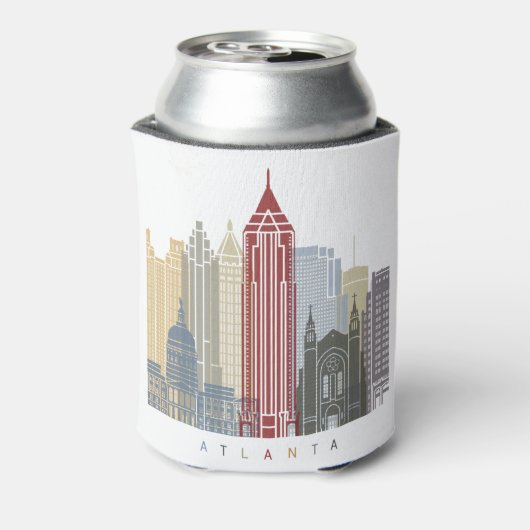 Atlanta skyline poster 缶クーラー (缶裏面)