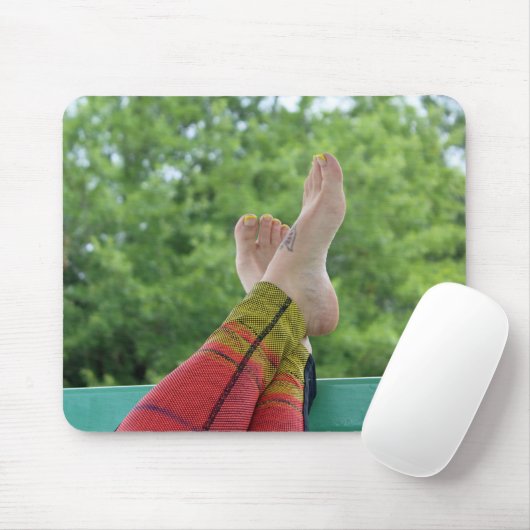 "Atlanta Snow" Feet Mouse Pad マウスパッド (マウス)
