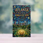 Atlanta Soccer Art 2026 Stadium City Design アクリルサイン (ニュートラル)