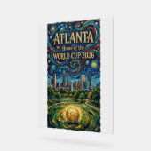 Atlanta Soccer Art 2026 Stadium City Design アクリルサイン (傾斜)