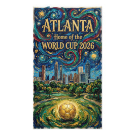 Atlanta Soccer Art 2026 Stadium City Design フォトプリント