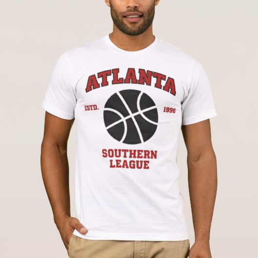 Atlanta Vintage Baseball Style Sports Tシャツ (正面)