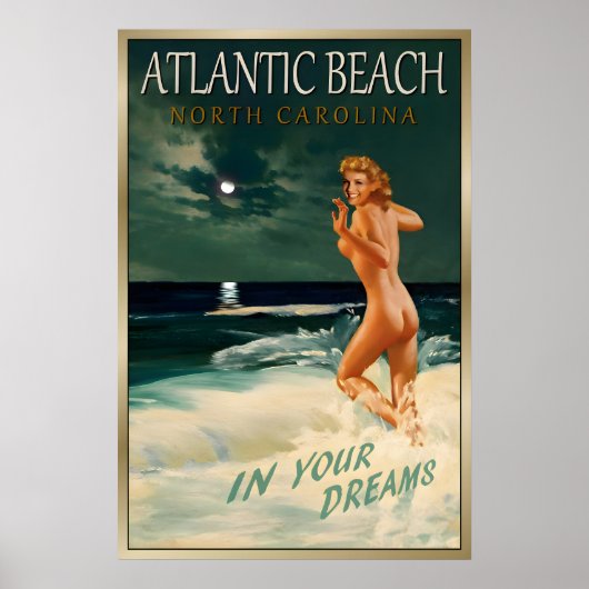 Atlantic Beach North Carolina Marilyn Monroe ポスター (正面)