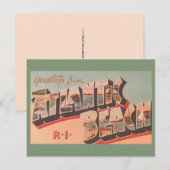 Atlantic Beach RI ポストカード (正面/裏面)
