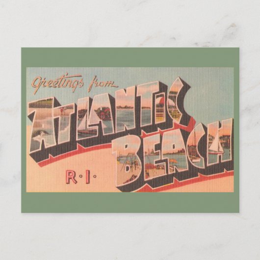 Atlantic Beach RI ポストカード (正面)