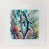 Atlantic Bonito 190624AREF122 - Watercolor ジグソーパズル (横)