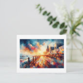 Atlantic City Boardwalk Sunset,  ポストカード (スタンド正面)