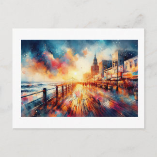 Atlantic City Boardwalk Sunset,  ポストカード