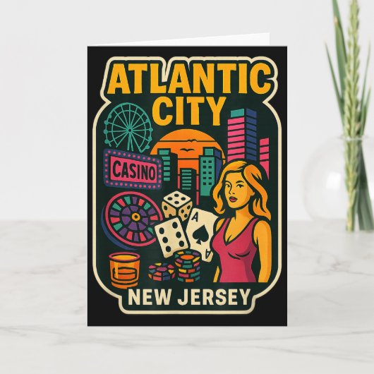 Atlantic City New Jersey Vacation Casino Gaming Ga カード (正面)