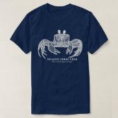 Atlantic Ghost Crab with Names animal design on bl Tシャツ (デザイン正面)