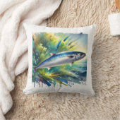 Atlantic Herring 040924AREF134 - Watercolor クッション (ブランケット)