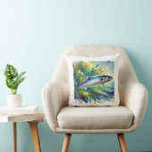 Atlantic Herring 040924AREF134 - Watercolor クッション (椅子)