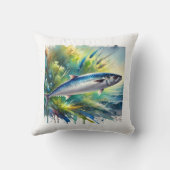 Atlantic Herring 040924AREF134 - Watercolor クッション (裏面)