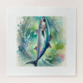 Atlantic Herring 040924AREF139 - Watercolor ジグソーパズル (横)