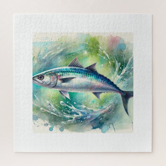 Atlantic Herring 040924AREF139 - Watercolor ジグソーパズル (縦)