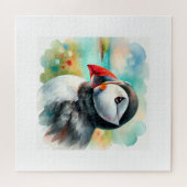 Atlantic Puffin 040924AREF127 - Watercolor ジグソーパズル (横)