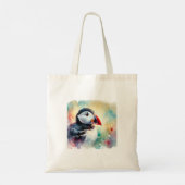 Atlantic Puffin 210624AREF127 - Watercolor トートバッグ (裏面)