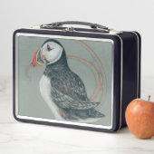 Atlantic Puffin Bird Art Drawing メタルランチボックス (インサイチュ)
