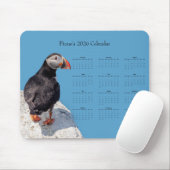Atlantic Puffin: Customize 2026 calendar マウスパッド (マウス)