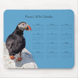 Atlantic Puffin: Customize 2026 calendar マウスパッド