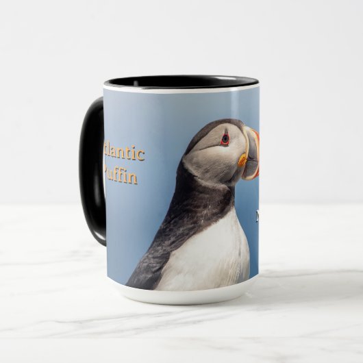 Atlantic Puffin – Machias Seal Island Maine Coffee マグカップ (正面左)