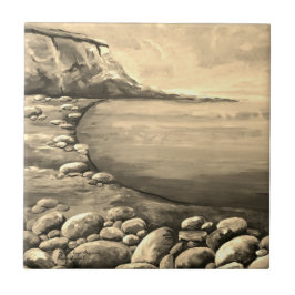 Atlantic Sea Coast Hand Painted タイル