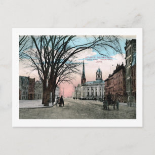 Atlantic Square, Stamford, CT Vintage ポストカード