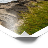 Atlantic Waves Crashing on Coastal Rocks Print フォトプリント (角)