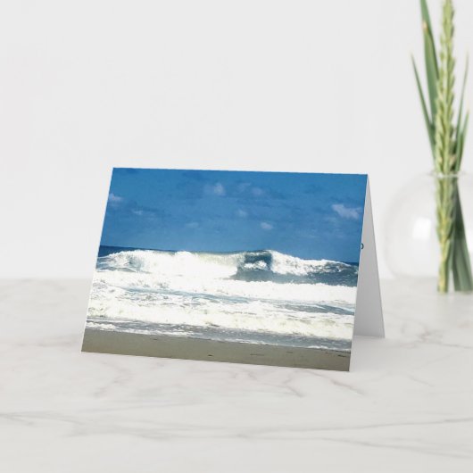 "Atlantic Waves" Thank You Card カード (正面)