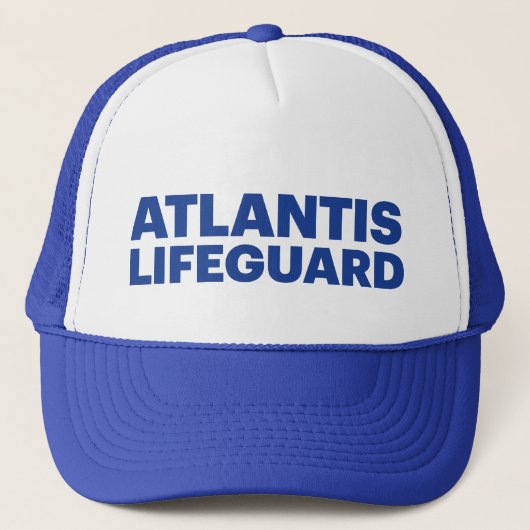 ATLANTIS LIFEGUARDおもしろいのスローガン帽 キャップ (正面)