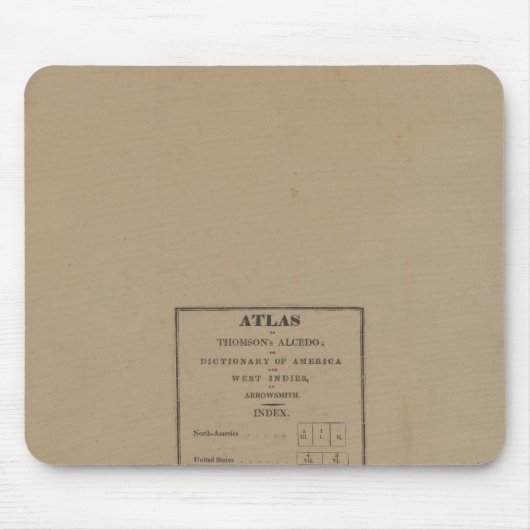 Atlasの索引 マウスパッド (正面)