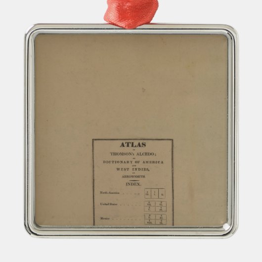 Atlasへのインデックス メタルオーナメント (正面)