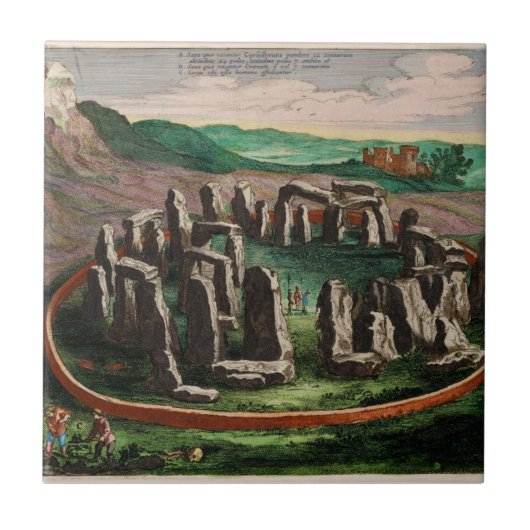 AtlasヴァンLoon 1649年からのStonehenge タイル (正面)