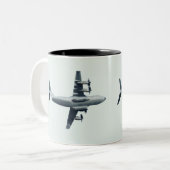 Atlas A400M航空機- 1 ツートーンマグカップ (正面左)