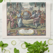 Atlas Coelestis by Dopelmaier, ヴィンテージ天文学 キッチンタオル (折り畳み)