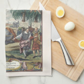 Atlas Coelestis by Dopelmaier, ヴィンテージ天文学 キッチンタオル (四つ折り)