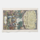 Atlas Coelestis by Dopelmaier, ヴィンテージ天文学 キッチンタオル (横)