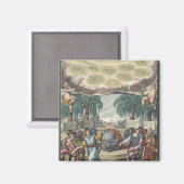 Atlas Coelestis by Dopelmaier, ヴィンテージ天文学 マグネット (正面/裏面)