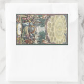 Atlas Coelestis by Dopelmaier, ヴィンテージ天文学 長方形シール (バッグ)