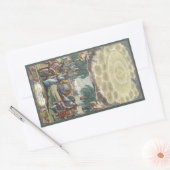 Atlas Coelestis by Dopelmaier, ヴィンテージ天文学 長方形シール (封筒)