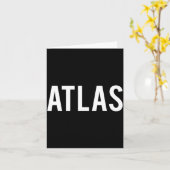 Atlas - Cool New Funny Name Fan Gift Tee  カード (黄色い花)