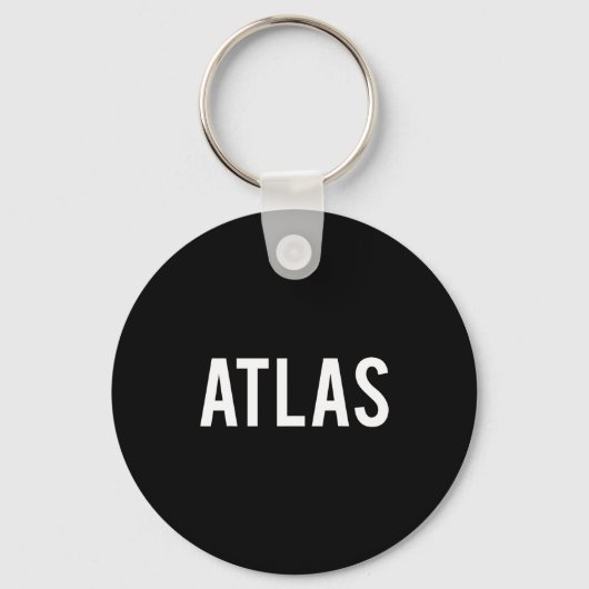 Atlas - Cool New Funny Name Fan Gift Tee キーホルダー (正面)