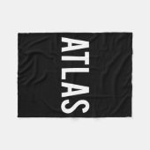 Atlas - Cool New Funny Name Fan Gift Tee  フリースブランケット (正面(横))