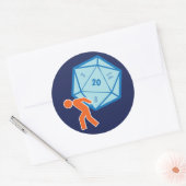 Atlas D20ステッカー ラウンドシール (封筒)