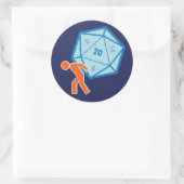 Atlas D20ステッカー ラウンドシール (バッグ)