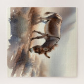 Atlas Donkey AREF409 - Watercolor ジグソーパズル (横)