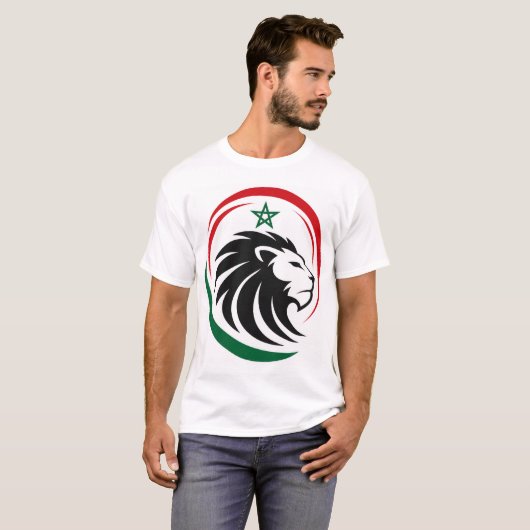 Atlas Lions Minimal Football Logo Tシャツ (正面フル)