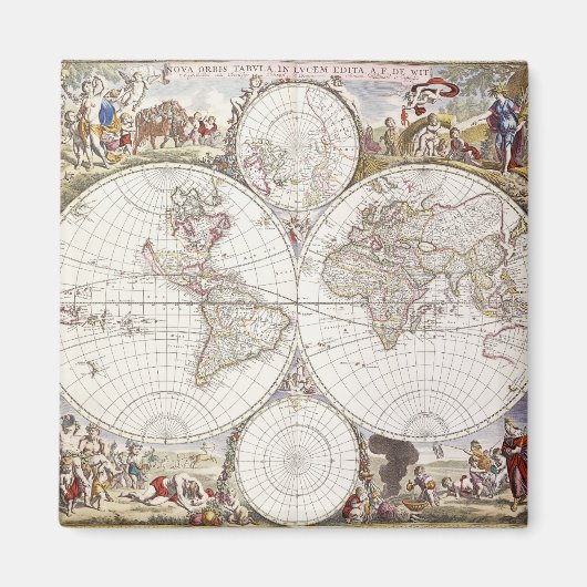 Atlas Maiorのワールドマップ マグネット (正面)